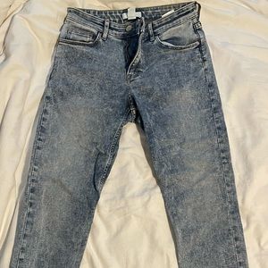 Acid wash skinny Jean